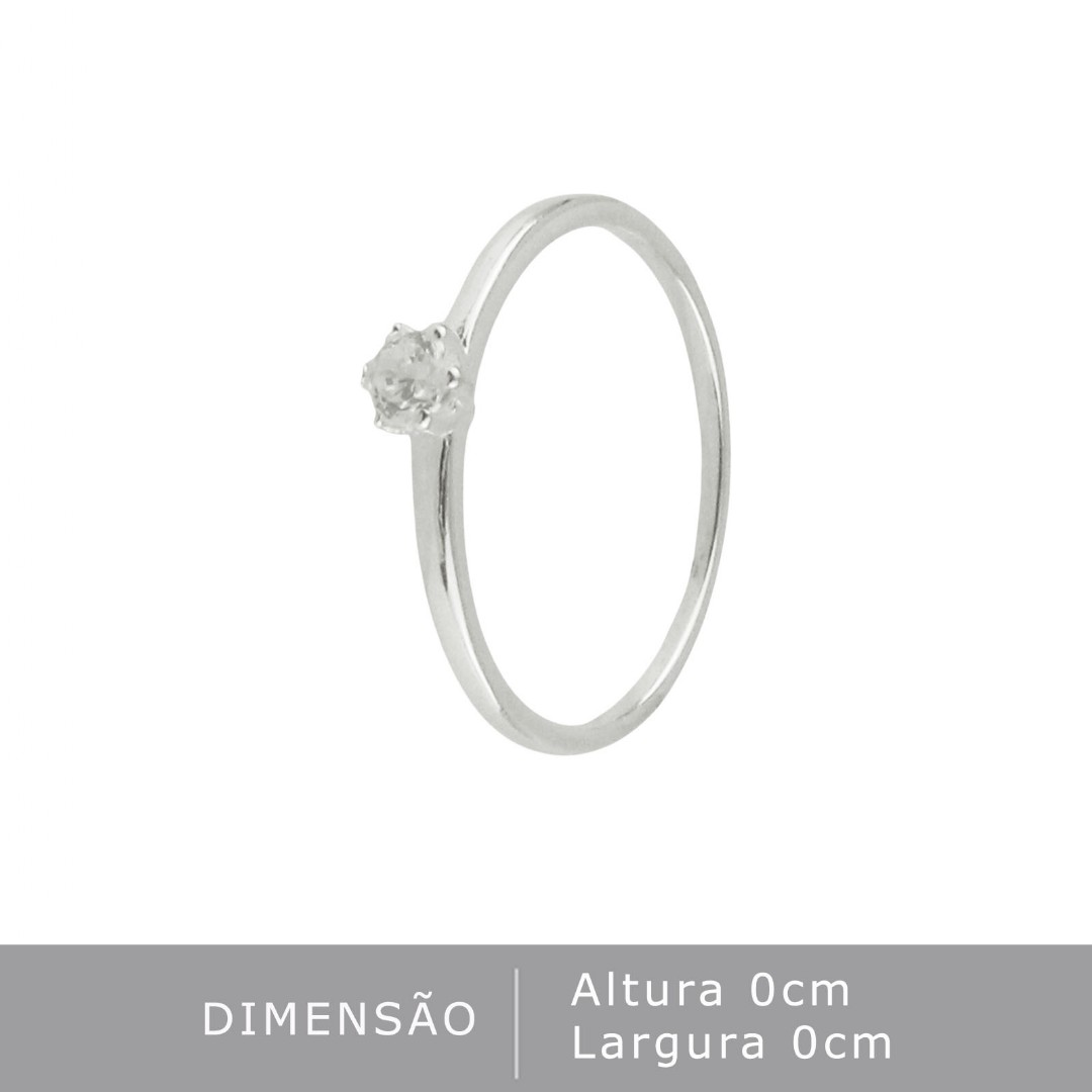 ANEL PRATA TAMANHO 16 PEQUENO PRATA 925