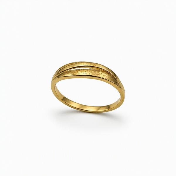ANEL LIS TAMANHO 24 PEQUENO OURO BANHADO