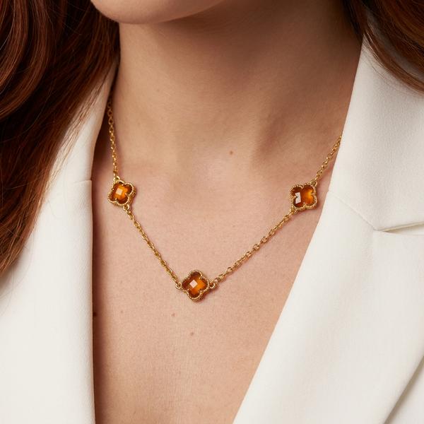 COLAR VAN CLEEF PEQUENO OURO BANHADO