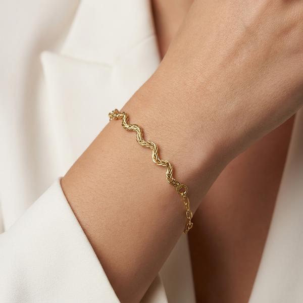 PULSEIRA LIS DIVERSA PEQUENO OURO BANHADO