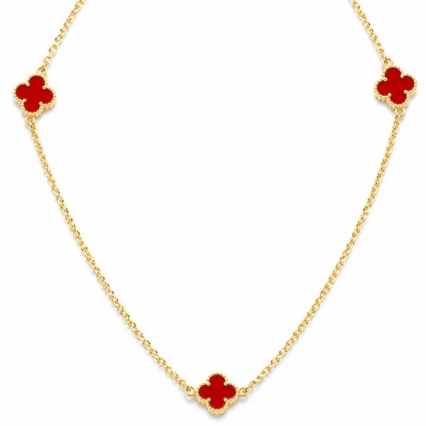 COLAR VAN CLEEF PEQUENO OURO BANHADO